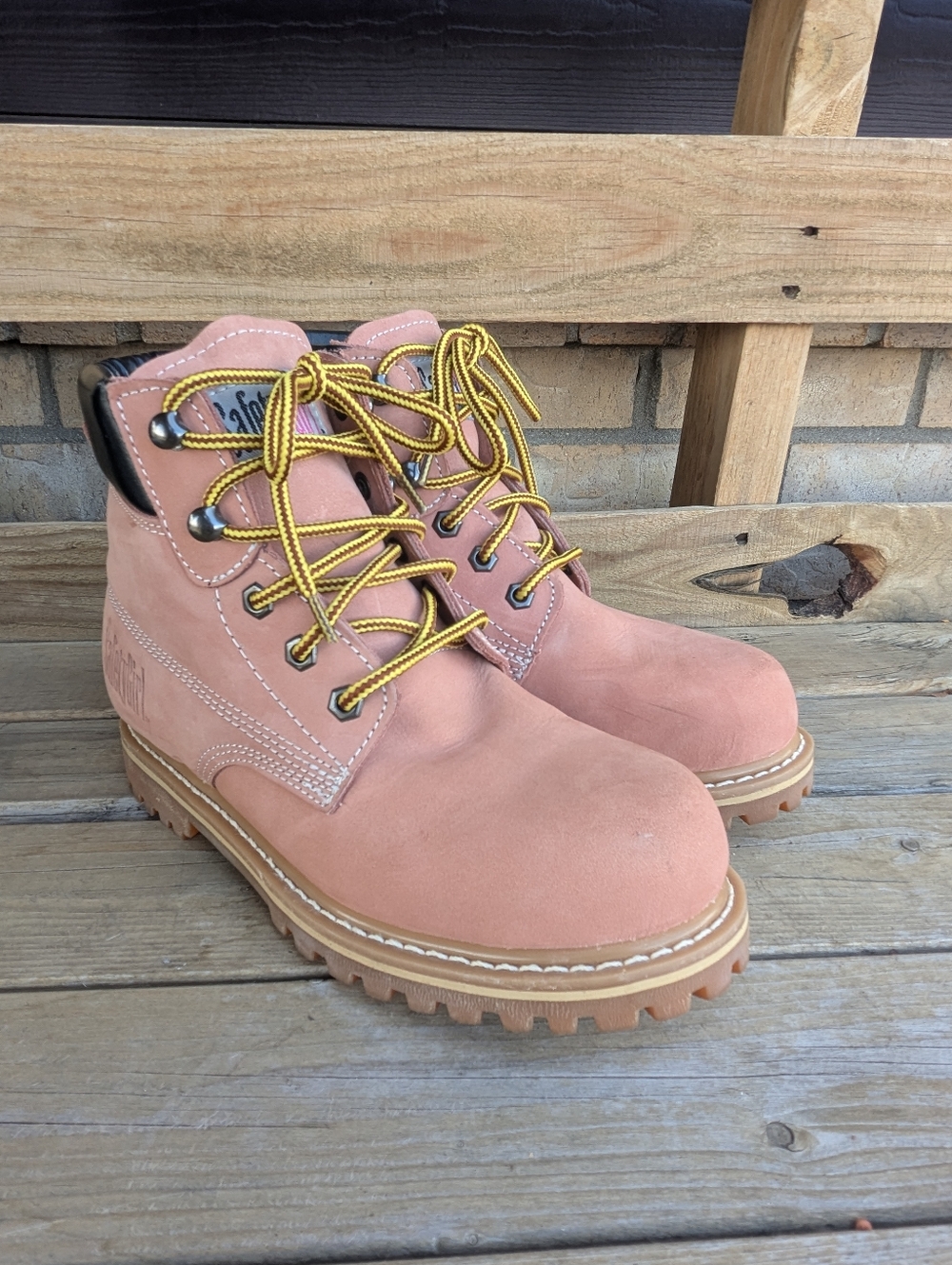 Safety Girl Boots Pink 🩷 Steel Toe Women's Size W7.5 - Picture 2 of 15